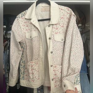 Blank NYC Floral Jean Jacket